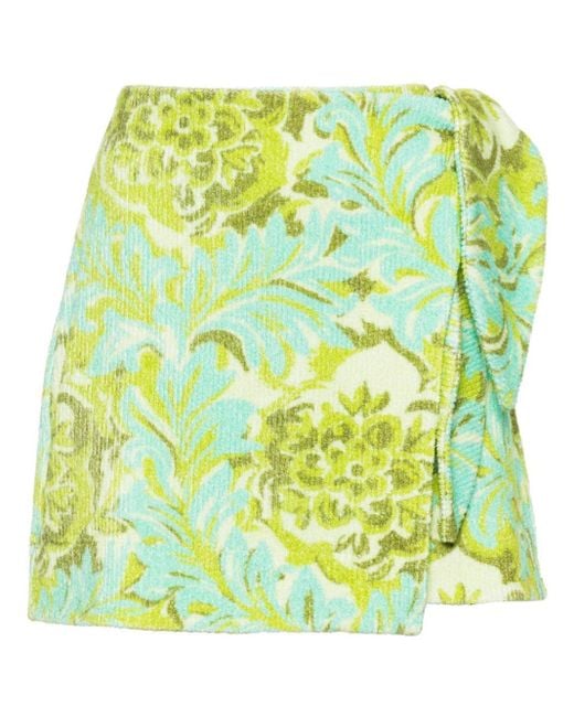 ALÉMAIS Green Melody Wrap Skirt
