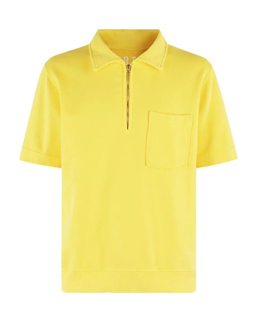 メンズ Fortela ジップディテール ポロシャツ Yellow