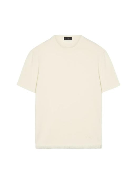 Alanui White Logo-Embroidered T-Shirt for men