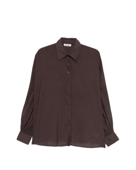 SOSUE Blouse in het Brown
