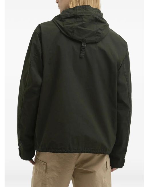 Barbour Black Westoe Hooded Pocket Cotton Jacket for men