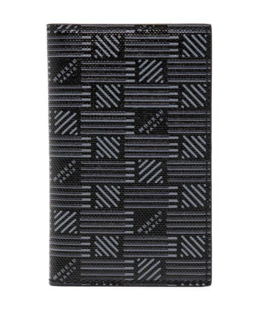 Moreau Black Logo-print Bi-fold Leather Wallet