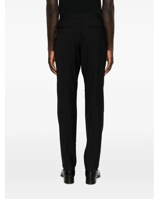 Tom Ford Black Buckle-Fastening Tailored Trousers for men