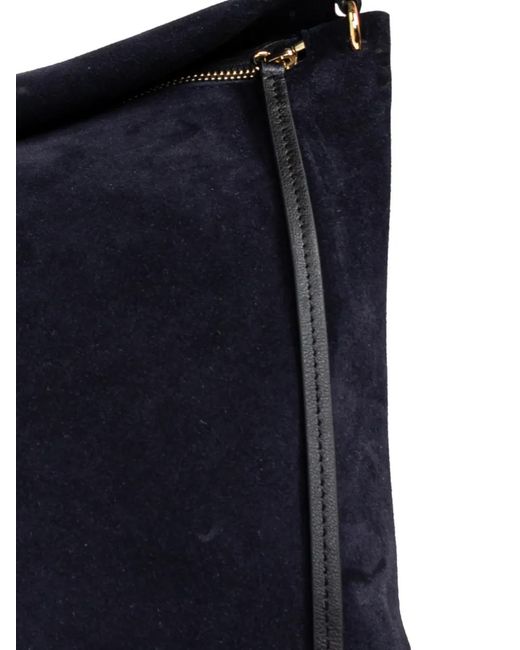 Wandler Blue Penelope Suede Tote Bag
