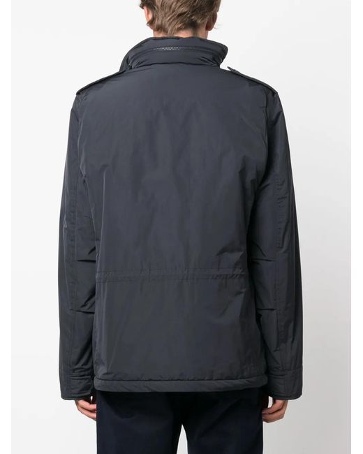 Aspesi Blue Multi-Pocket Military Jacket for men