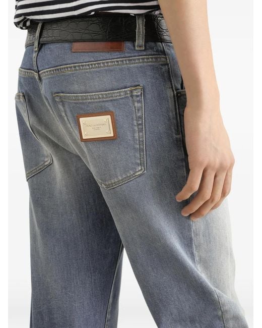 Dolce & Gabbana Blue Denim Trousers for men