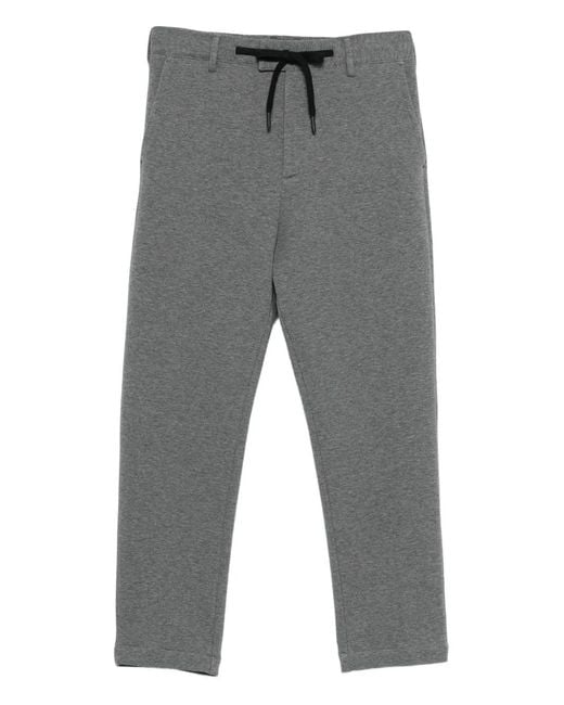 Officina 36 Gray Drawstring-Fastening Trousers for men