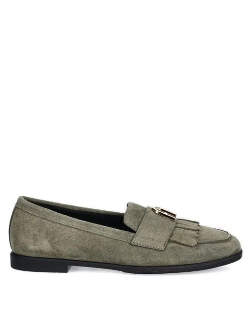 Furla Green Loafer mit Zierlasche