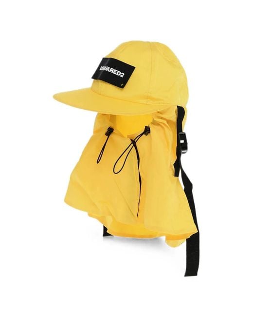 DSquared² Yellow Drawstring Hat