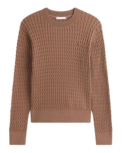 Tommy Hilfiger Brown Cable Fine Clothing