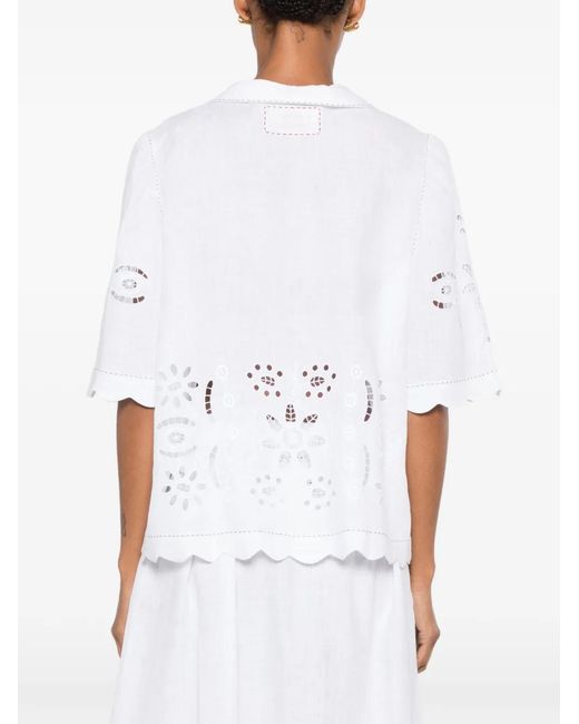Vita Kin White Balthazar Broderie-Anglaise Blouse