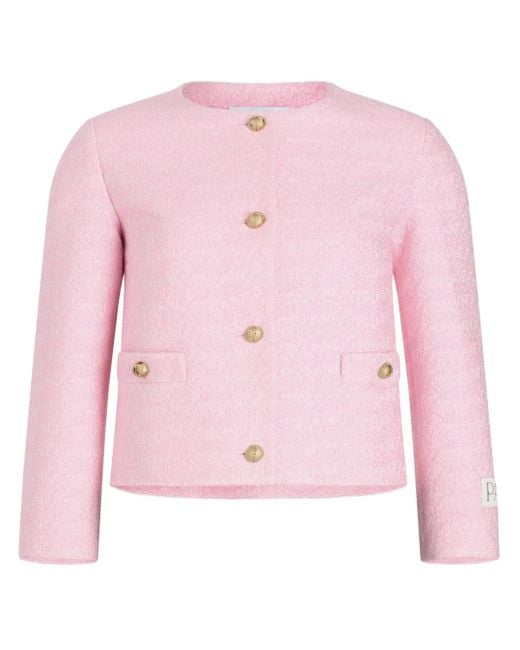 Patou Pink Collarless Jacket