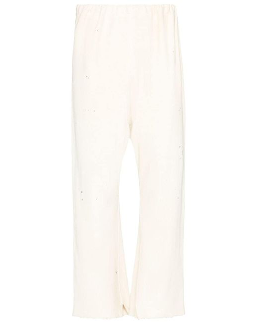 Pantalones de chándal con aberturas Maison Margiela de hombre de color White