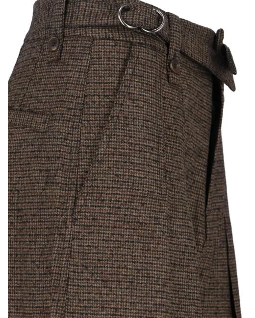 Eudon Choi Brown Pleated Trousers