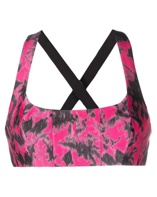 Philosophy Di Lorenzo Serafini Pink Bralet Mit Print