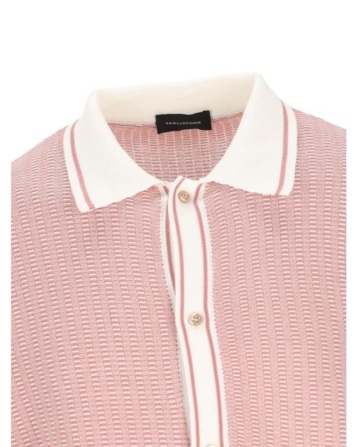 Tagliatore Pink Buttoned Shirt for men