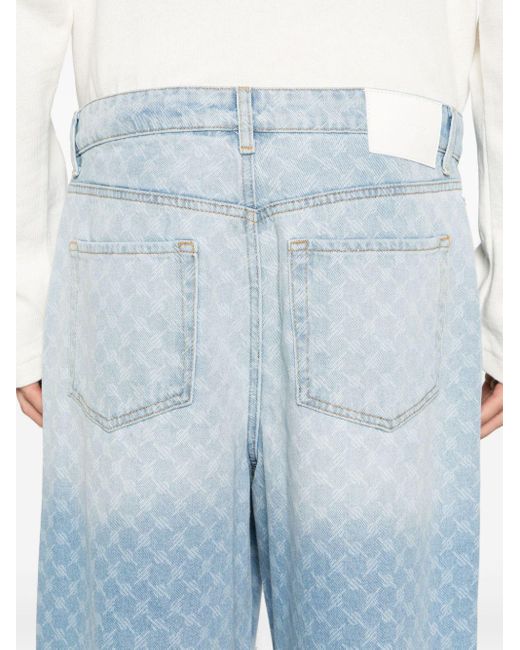 Daily Paper Ausgeblichene Jeans-Shorts in Blue für Herren