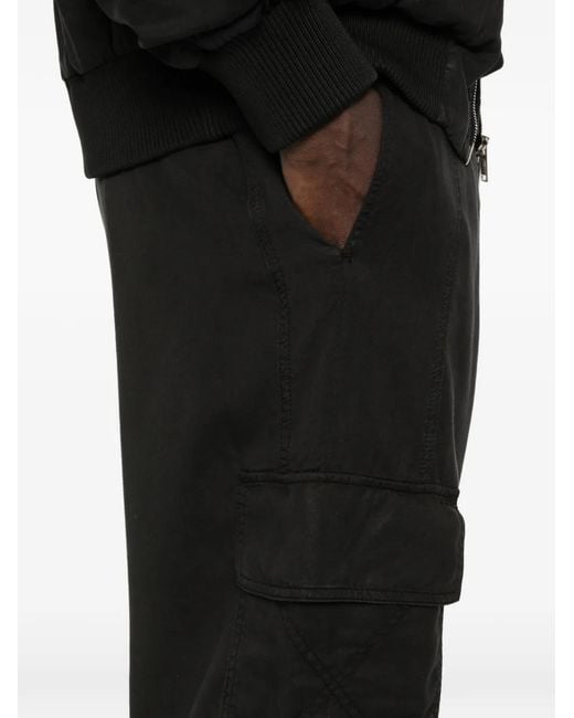 Iceberg Black Cargo-Pocket Trousers for men
