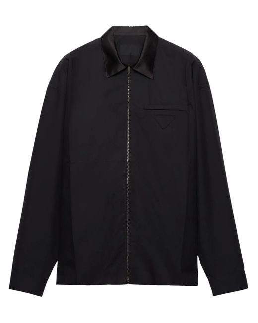 Prada Black Technical Cotton Shirt for men