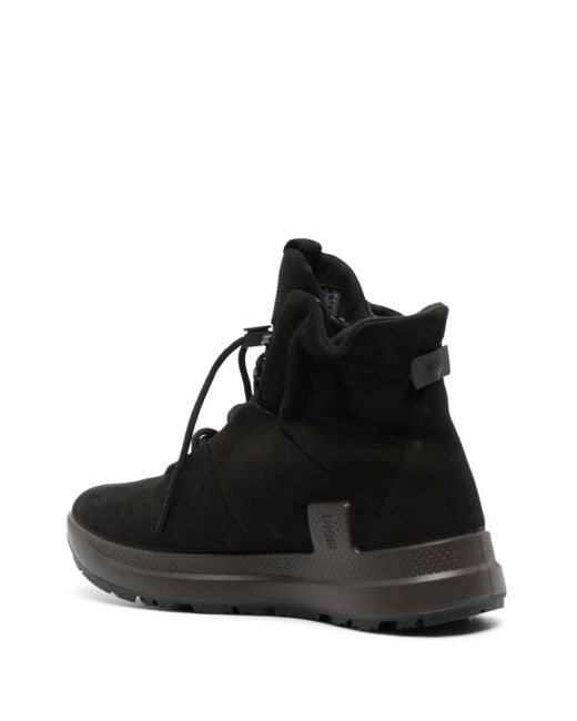 Ecco Black Solice Drawstring Suede Boots