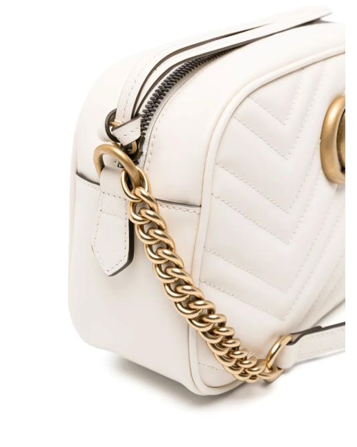 Gucci Gg Marmont Kleine Schoudertas in het White