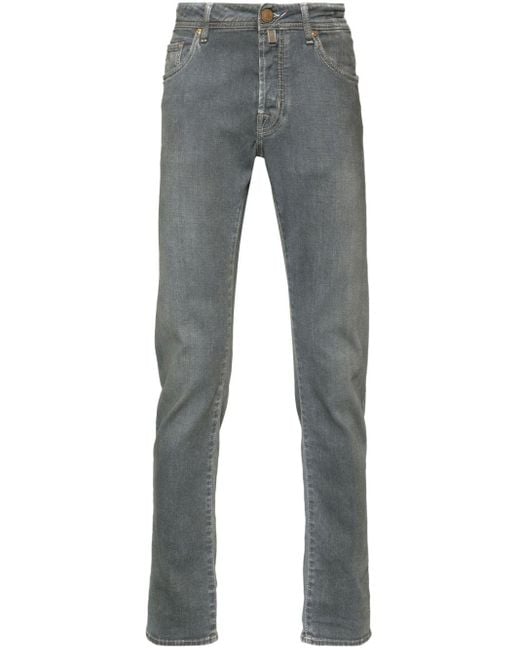 Jacob Cohen Gray Bard Slim-fit Jeans for men