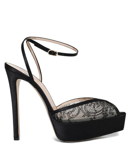 Andrea Wazen Black 140Mm Katy Pumps