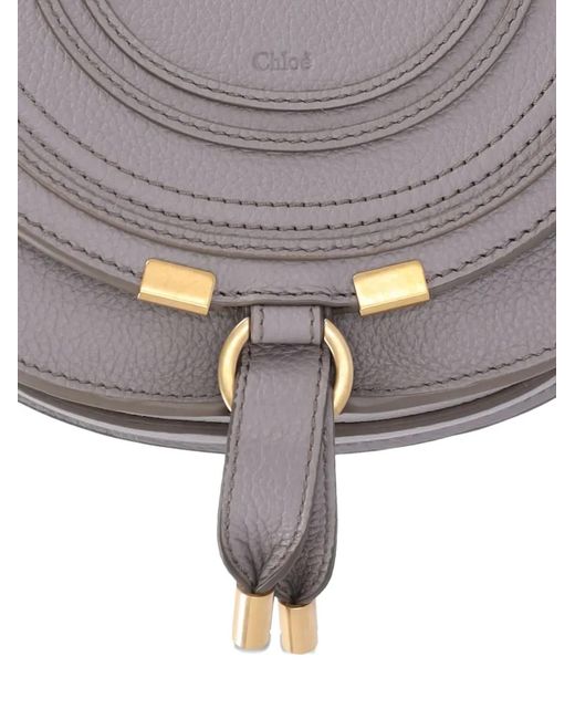 Chloé Marcie フラップ ショルダーバッグ S Gray