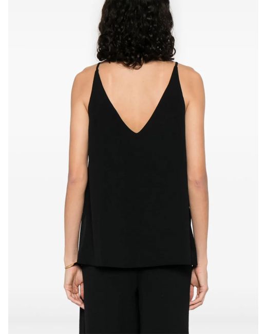 MOUTAKI Black Sleeveless Top