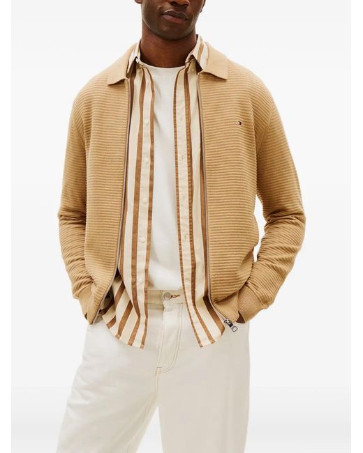 Tommy Hilfiger Natural Veste À Fermeture Zippée for men