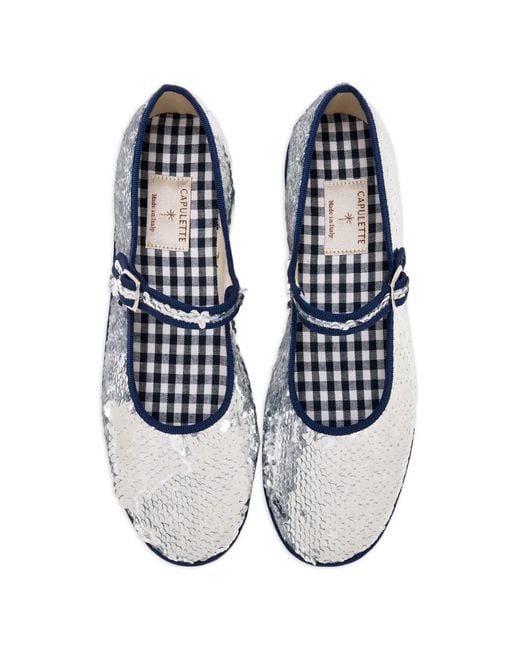 Capulet Bambina Pietra Mary Jane Ballet Flats in White