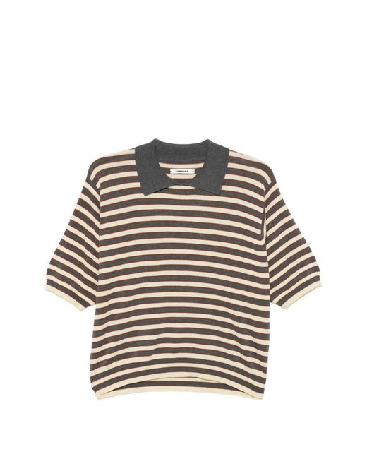Cordera Gray Striped T-Shirt