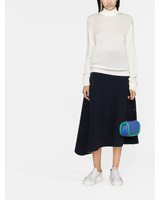 Jil Sander White Sweaters