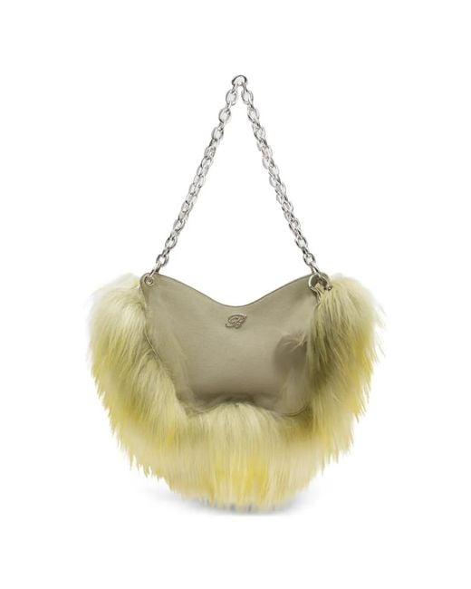 Blumarine Metallic Butterfly-Shape Shoulder Bag