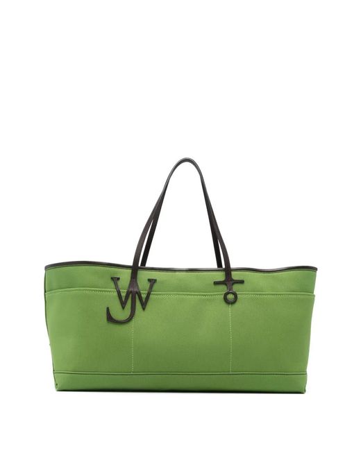 J.W. Anderson Green Logo Tote Bag