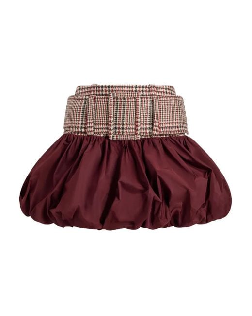 Patou Red Minirock Mit Gürtel