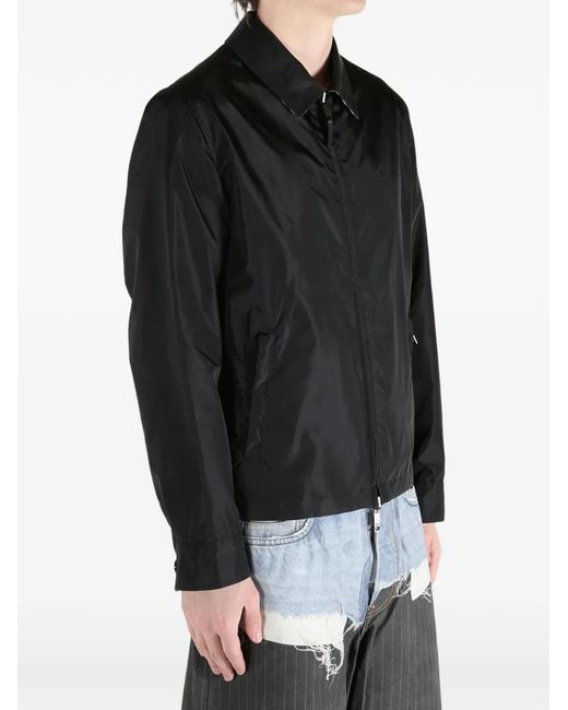 Burberry Black Zip Collar Jacket for men