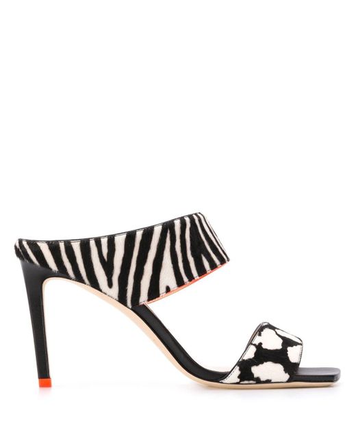 zebra print sandals