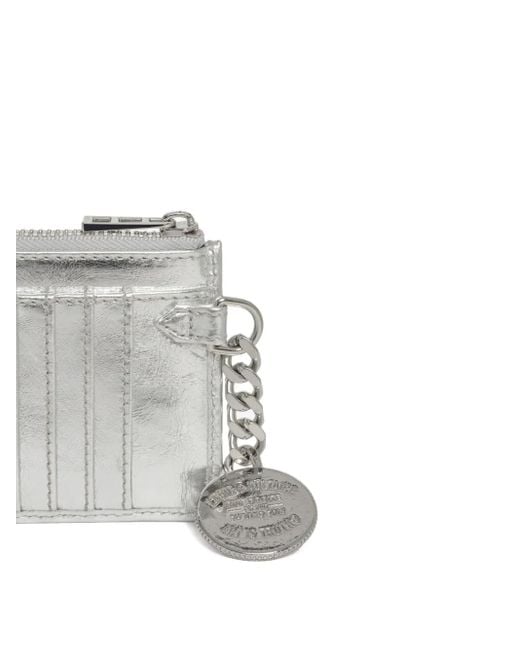 Zadig & Voltaire Gray Sunny Metallic Card Holder