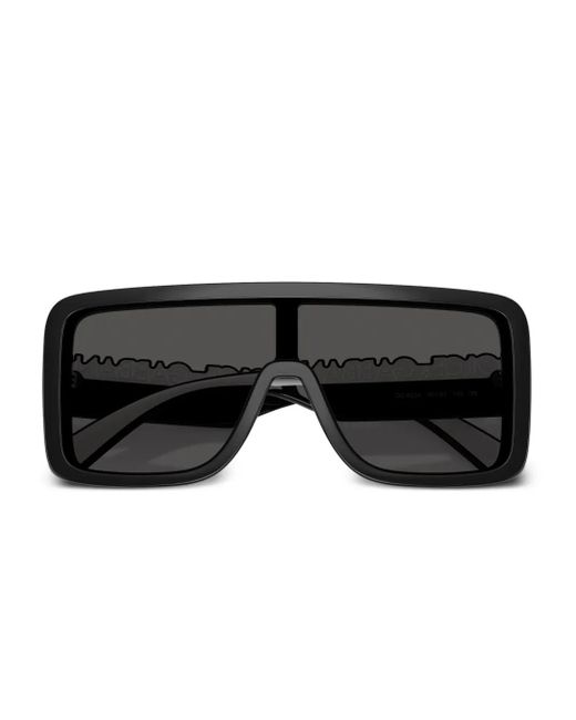 Dolce & Gabbana Black Logo-Lettering Sunglasses