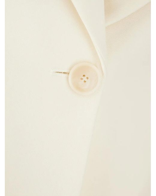 Stella McCartney White Pocket Blazer Jacket