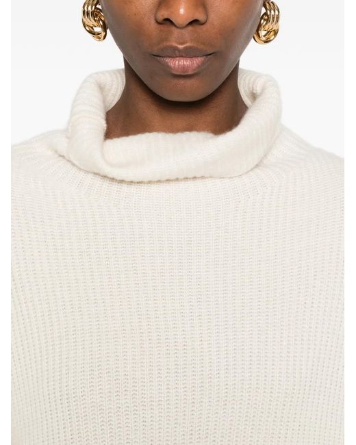 By Malene Birger White Roll-Neck Sweater