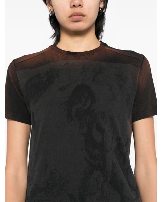 Sankuanz ウォッシュド Tシャツ Black