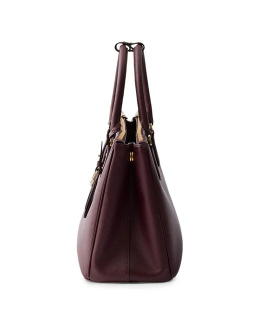 Prada Purple Galleria Large Saffiano Leather Bag