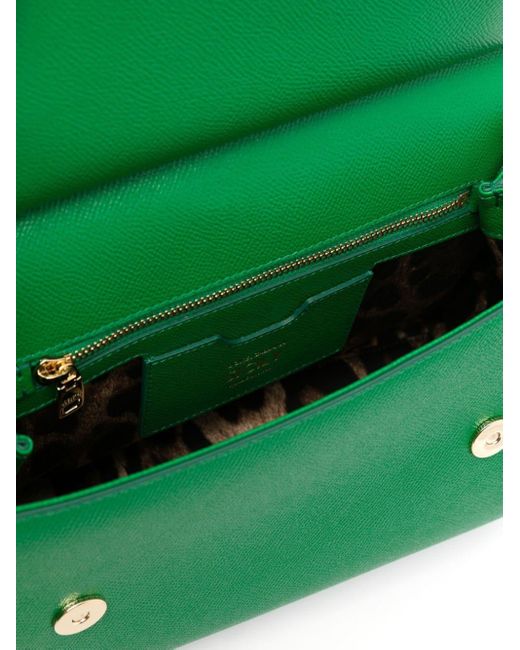 Dolce & Gabbana Green Large Sicily Tote Bag