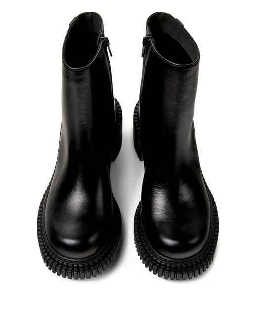 Camper Black 70Mm Pix London Ridged-Sole Boots