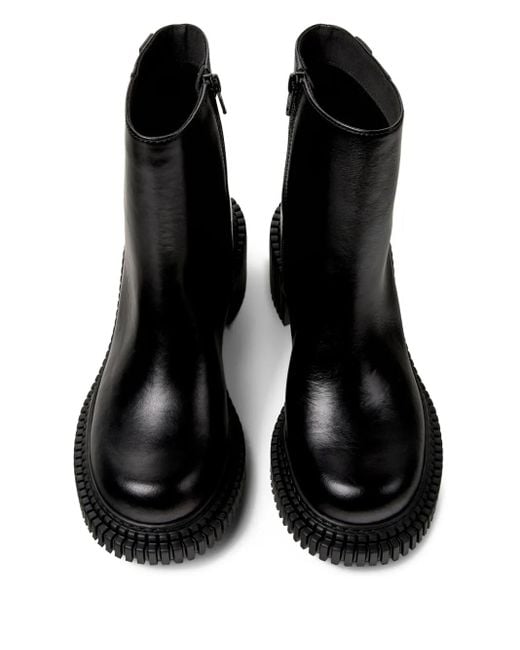 Camper Black 70Mm Pix London Ridged-Sole Boots