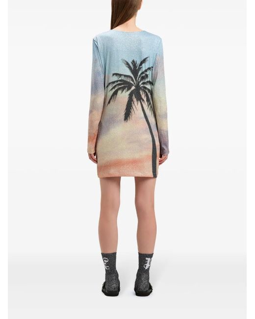 Palm Angels Blue Dresses