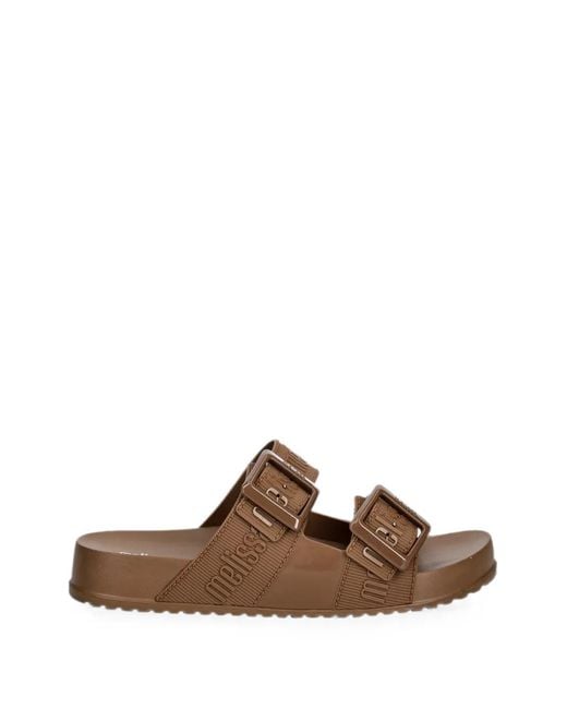 Melissa Brown Cozy Slide M-Lover Logo-Print Slides