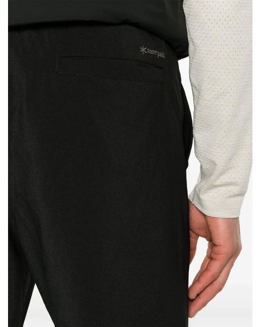 Snow Peak Black Pe Light Straight-Leg Trousers for men